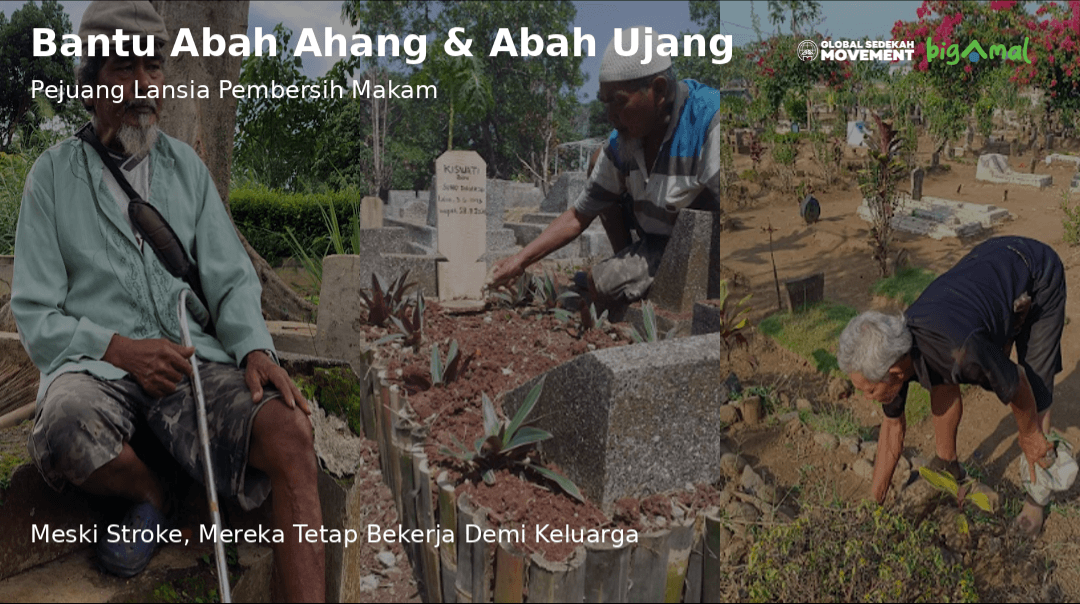 Kisah Pilu 2 Lansia Stroke Pembersih Makam